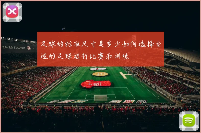 足球的标准尺寸是多少如何选择合适的足球进行比赛和训练